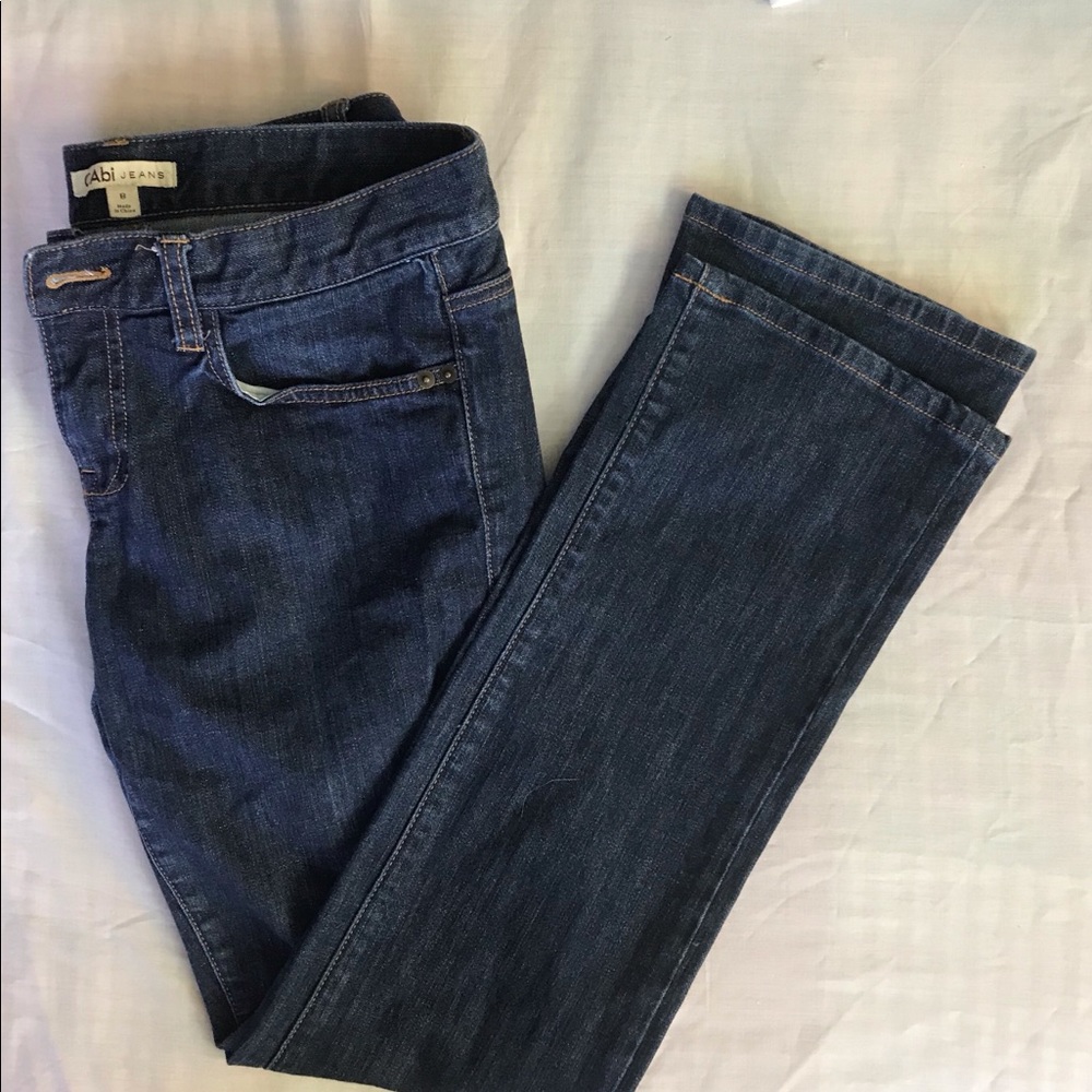 Cabi Low Rise Straight Leg Size 8